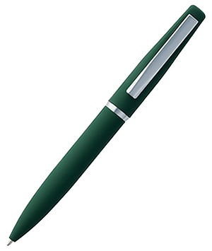 Ручка шариковая Bolt Soft Touch, зеленая